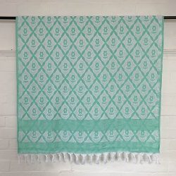 Turkish Cotton Bath Towel - Mint Green