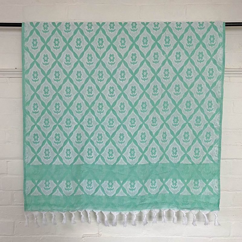 Turkish Cotton Bath Towel - Mint Green