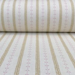 Maya Stripe - Soft Gold and Pink