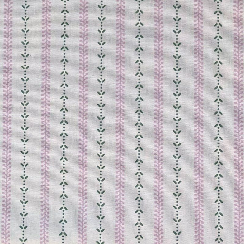 Maya Stripe - Pink and Leaf Green