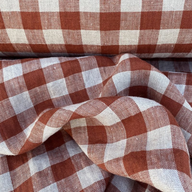 Washed Linen Check Brick - Image 2