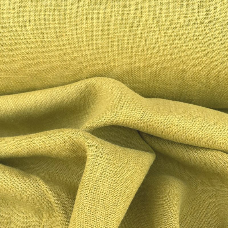 French washed linen Amber green Tinsmiths