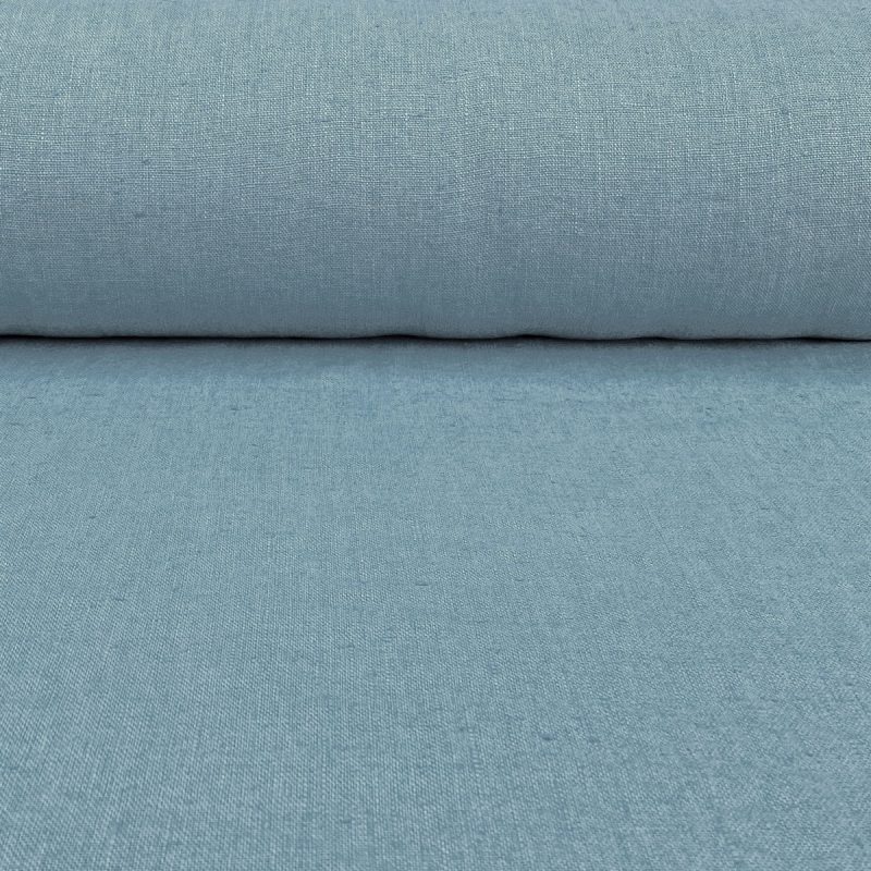 French Washed Linen - Bluestone