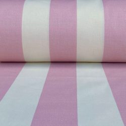 Broad Stripe - Pink on Ivory