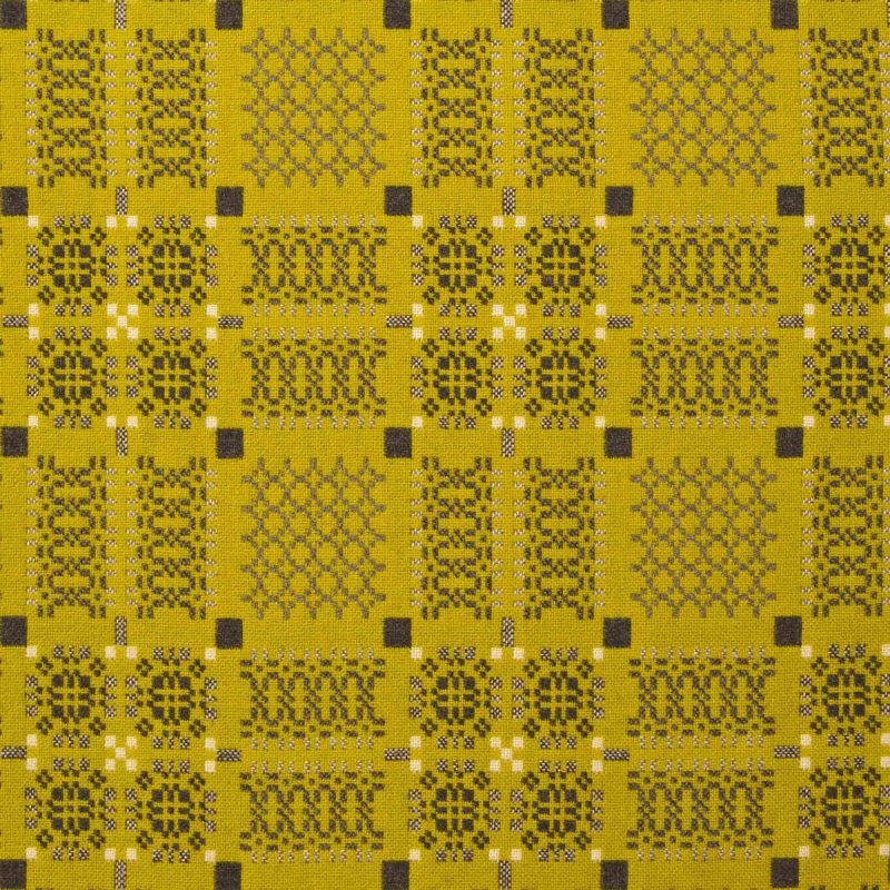 Knot Garden Welsh Throw - Gorse