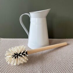 Loo Brush in Galvanised Jug