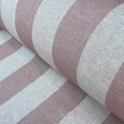 Broad Stripe Pink on Natural