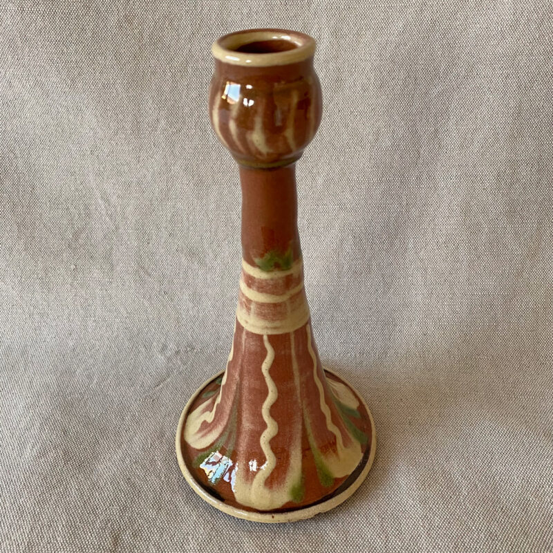 French Country Pottery Large Candlestick - FCPLCS10