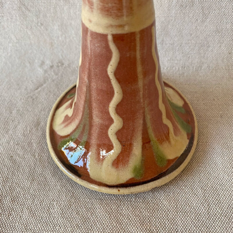 French Country Pottery Large Candlestick - FCPLCS10
