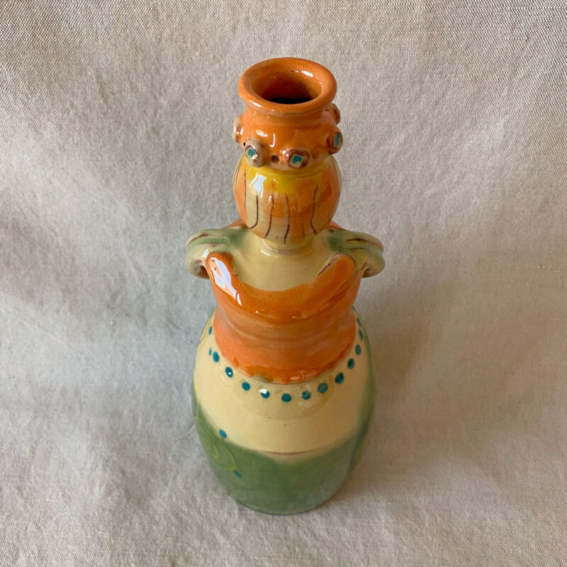 French Country Pottery Lucie Candlestick - FCPMADG4