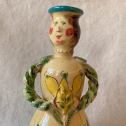 French Country Pottery Medium Lucie Candlestick - FCPMADM2