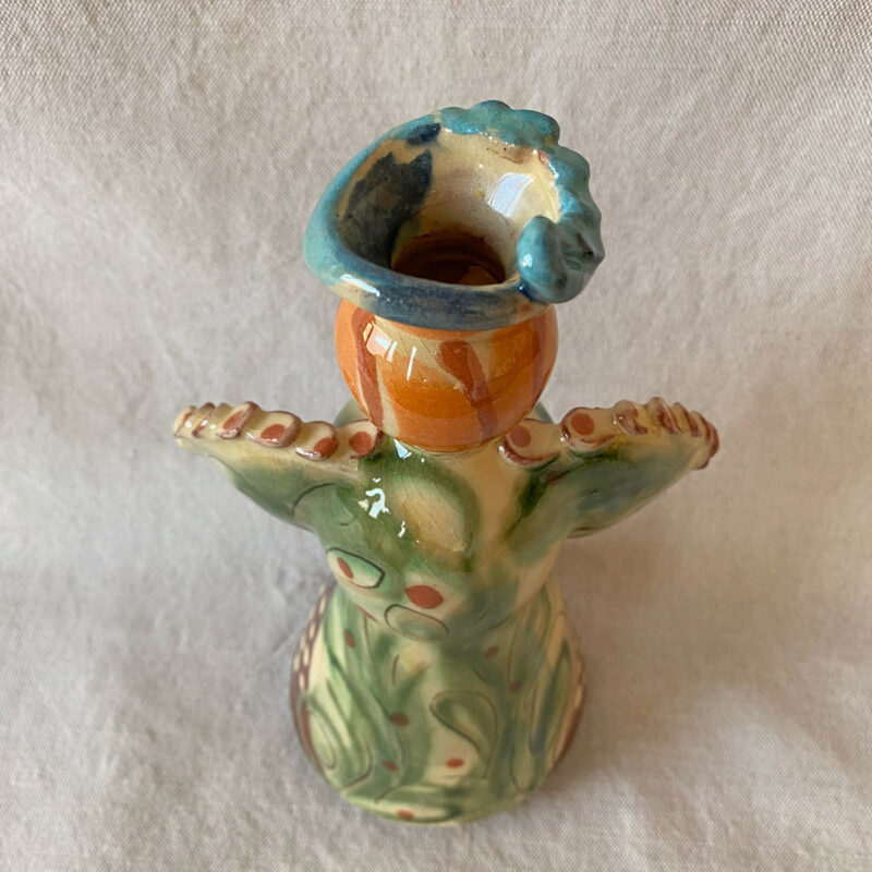 French Country Pottery Medium Lucie Candlestick - FCPMADM4