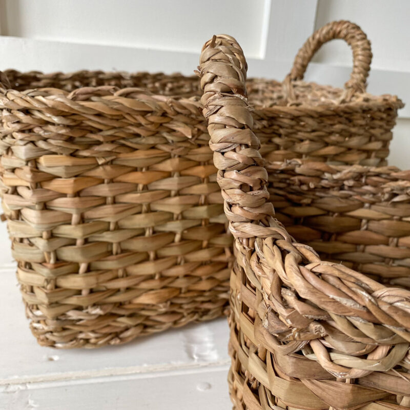 Set of Two Seagrass Baskets