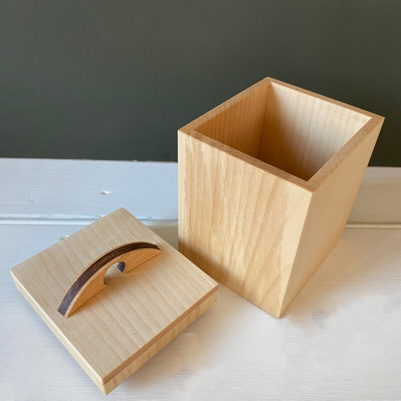 Hardwood Caddy - Sycamore & Walnut