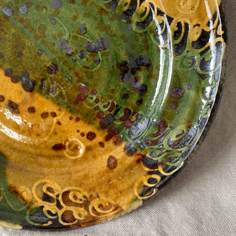Burgundy Pottery Small Plate - FCPASI11
