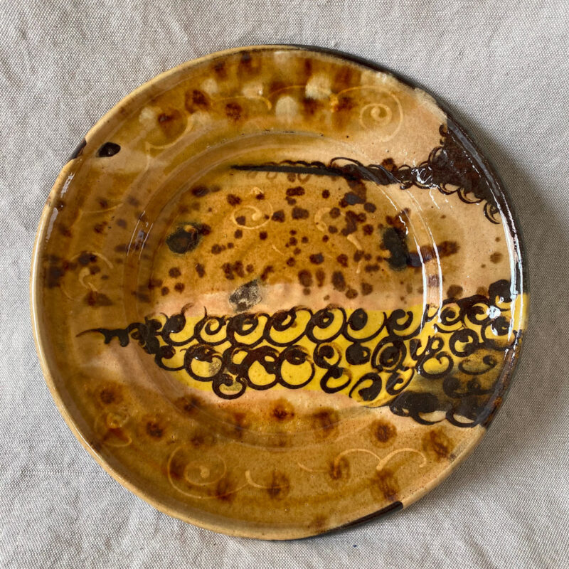 Burgundy Pottery Small Plate - FCPASI16