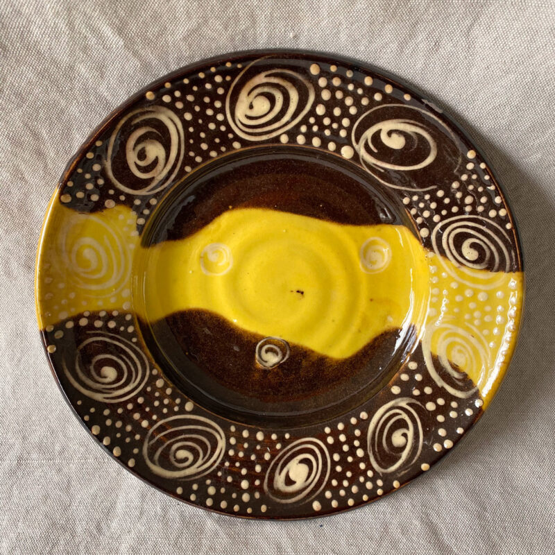 Burgundy Pottery Small Plate - FCPASI2