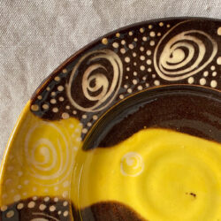 Burgundy Pottery Small Plate - FCPASI2