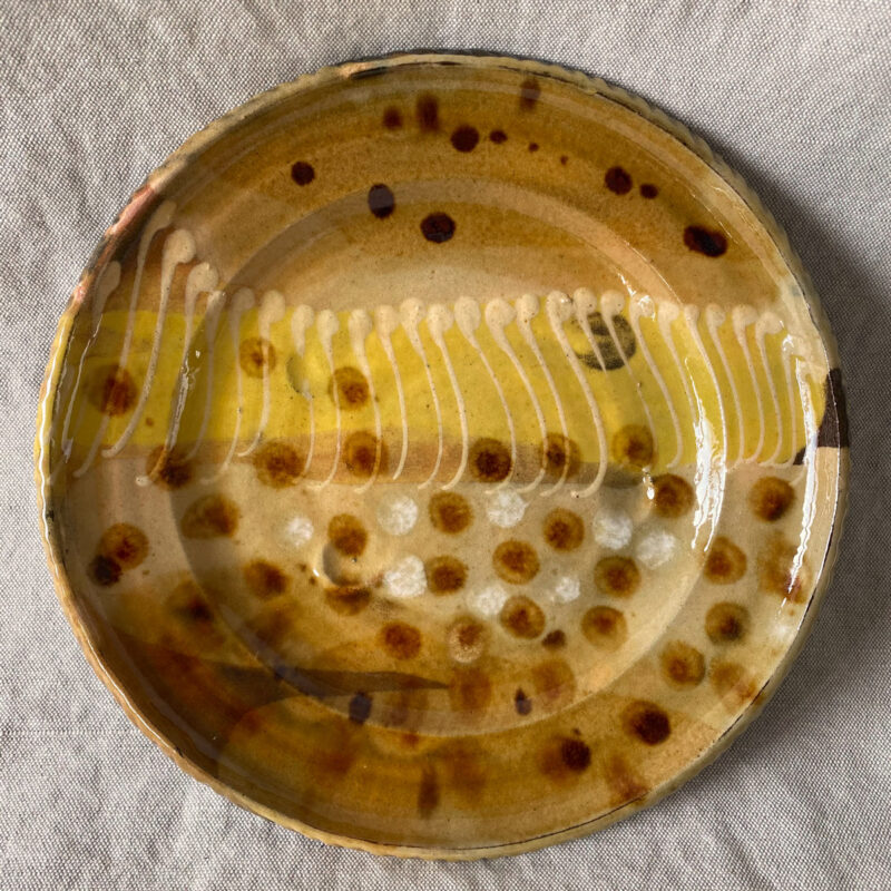Burgundy Pottery Small Plate - FCPASI7