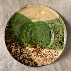 Burgundy Pottery Small Plate - FCPASI8