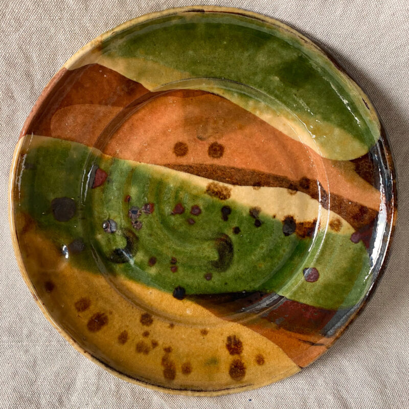 Burgundy Pottery Small Plate - FCPASI9