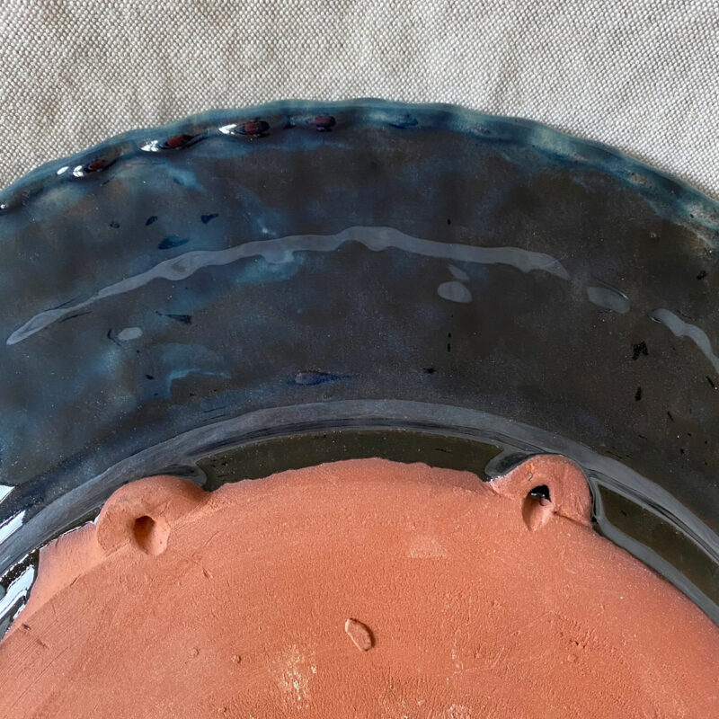 Burgundy Pottery Medium Speckled Serving Platter - FCPMM2