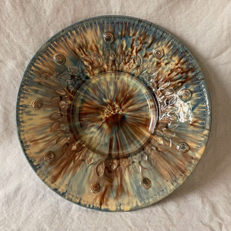 Burgundy Pottery Medium Speckled Serving Platter - FCPMM3