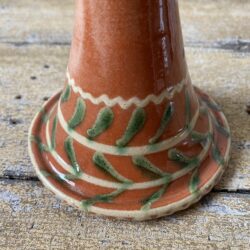 French Country Pottery Candlestick Holder - FCPCS1