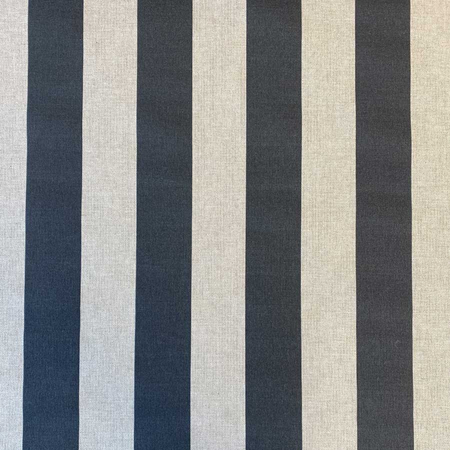 Broad Stripe - Charcoal on Natural - Tinsmiths
