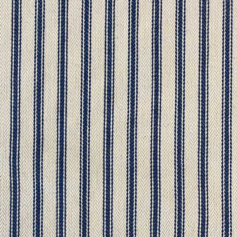 Hampton Ticking Stripe Fabric Indigo Tinsmiths