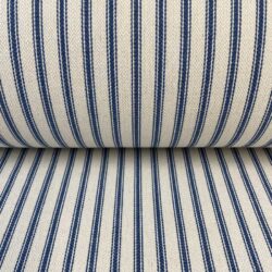 Hampton Ticking Fabric Indigo,20000 Martindale Rub, classic ticking, cotton, cotton fabric, cotton ticking, curtain fabric, Discount Fabric, French ticking, Herefordshire blinds, Herefordshire Curtains, Herefordshire Fabric shop, Herefordshire soft furnishings fabric, Herefordshire upholstery fabric, interior design, interiors, Ledbury Blinds, Ledbury curtains, Ledbury fabric shop, Ledbury upholstery fabrics, Martindale rub, mattress ticking, rub test, soft furnishing, stripe, striped fabric, Striped material, stripes, Ticking, ticking fabric, ticking stripes, Tinsmiths, tinsmiths ticking, traditional ticking, Upholstery, upholstery fabric