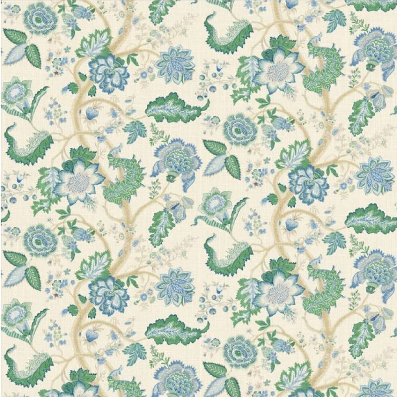 Kitty Blue Green Fabric Repeat Tinsmiths