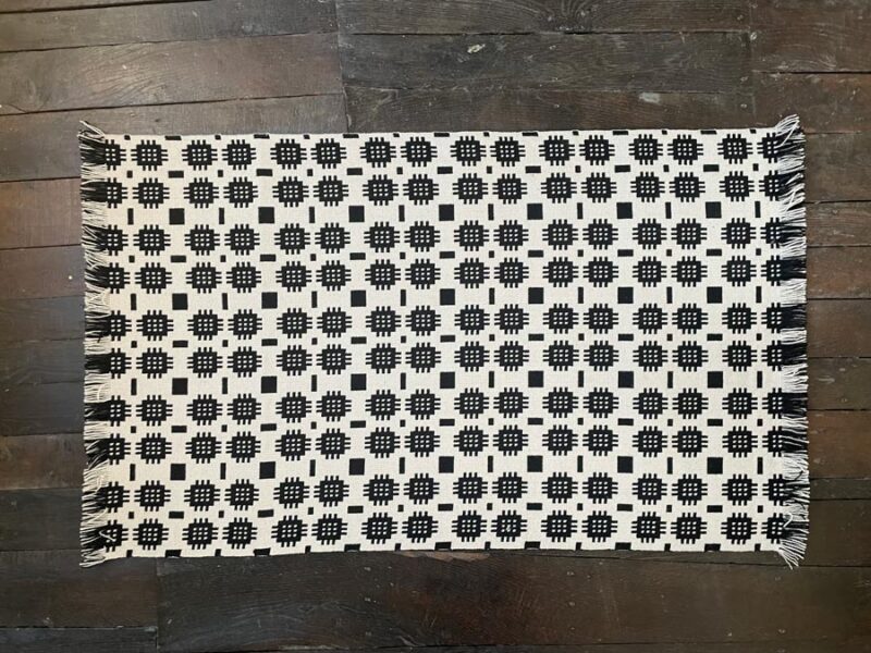 Welsh Tapestry Floor Rug - Black