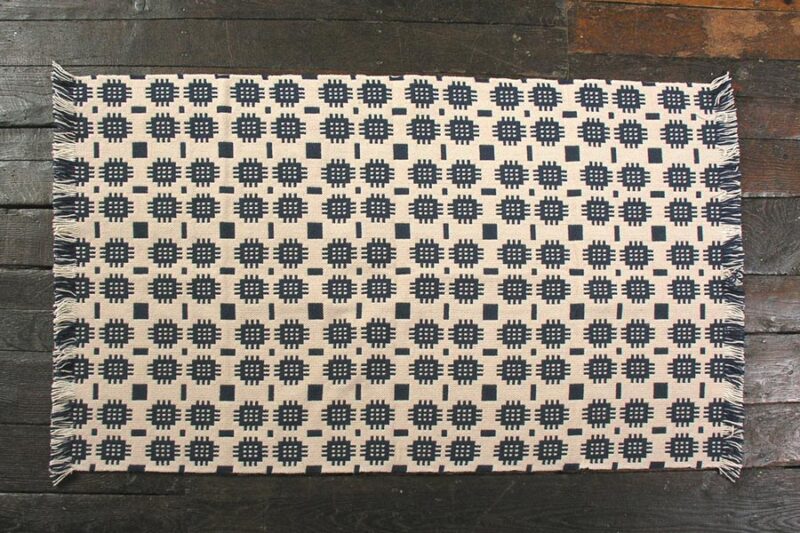 Welsh Tapestry Floor Rug - Navy