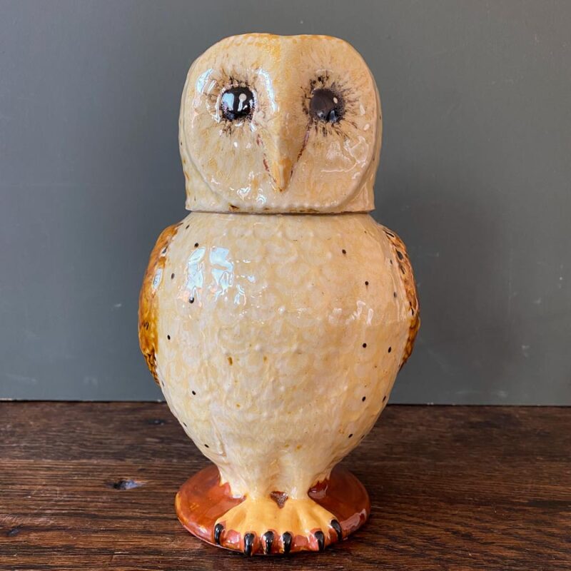 Carole Glover Stoneware Jug - Barn Owl
