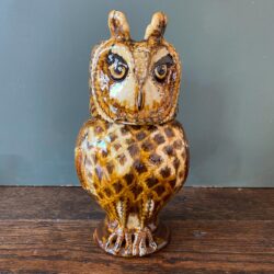 Carole Glover Stoneware Jug - Long-Eared Owl