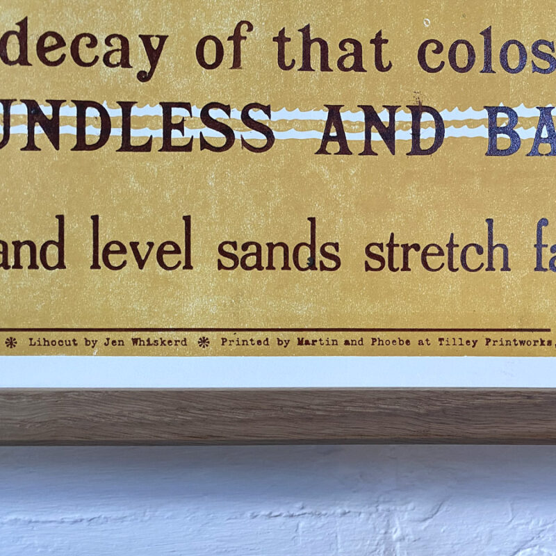 Ozymandias, Letterpress Poster - Image 3