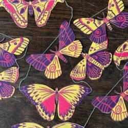 Recycled Paper Garland - Moths
