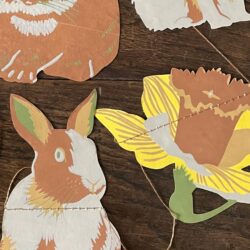 Recycled Paper Garland - Rabbits & Chicks