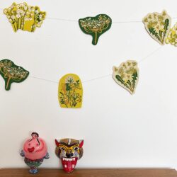Recycled Paper Garland - Spring Hedgerow