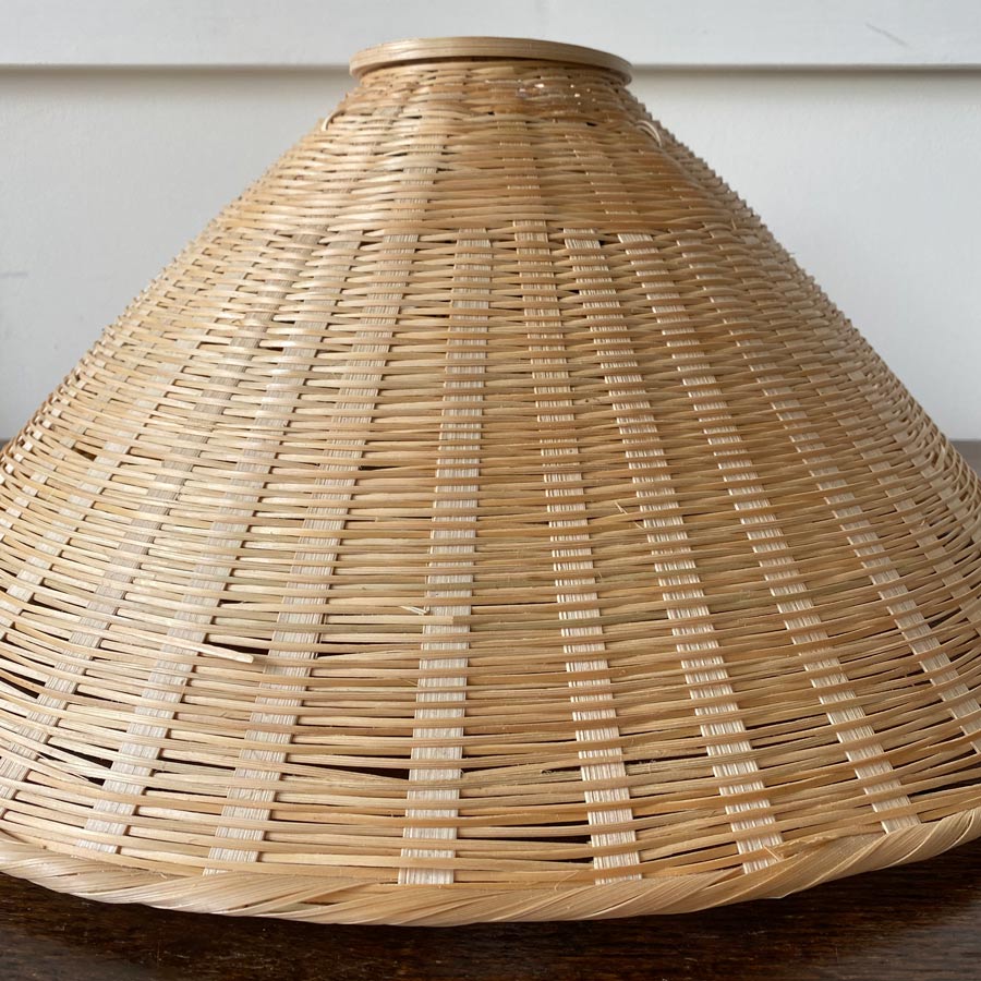 Wicker Lamp Shade Coolie 