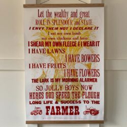 The Farmers Toast, Letterpress Poster