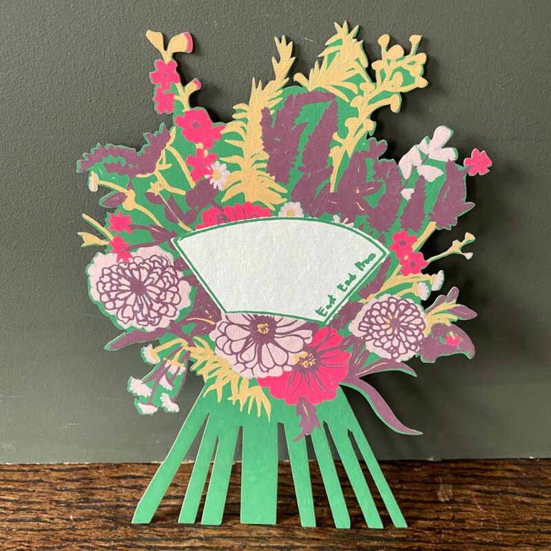 Recycled Paper Card - Marigolds