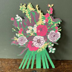 Recycled Paper Card - Marigolds
