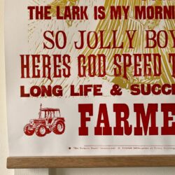 The Farmers Toast, Letterpress Poster