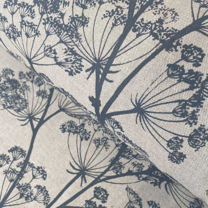 Cow Parsley Fabric in Indigo