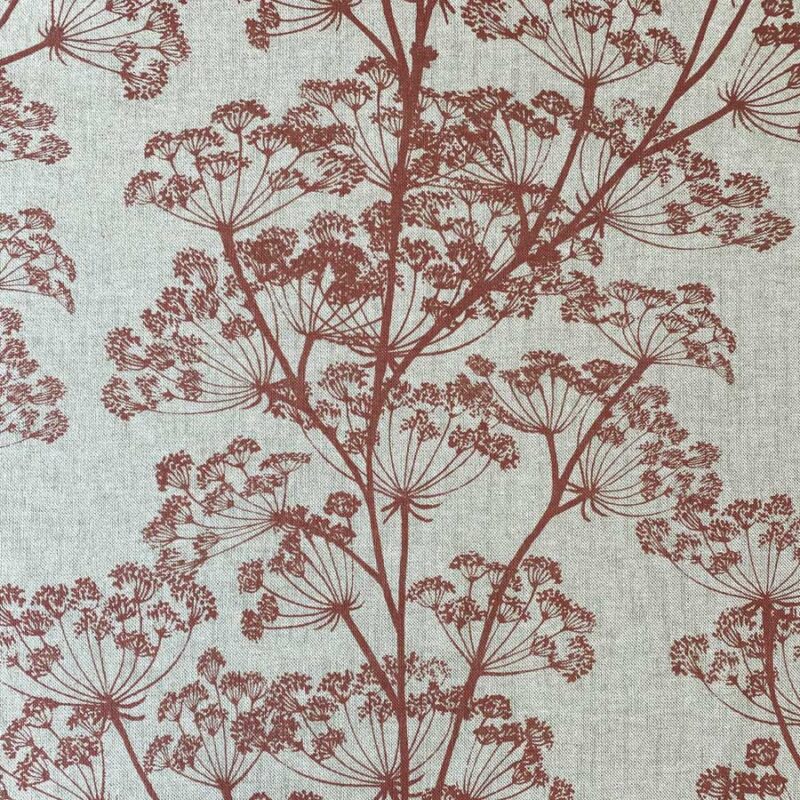 Cow Parsley Print - Strawberry Red - Image 2