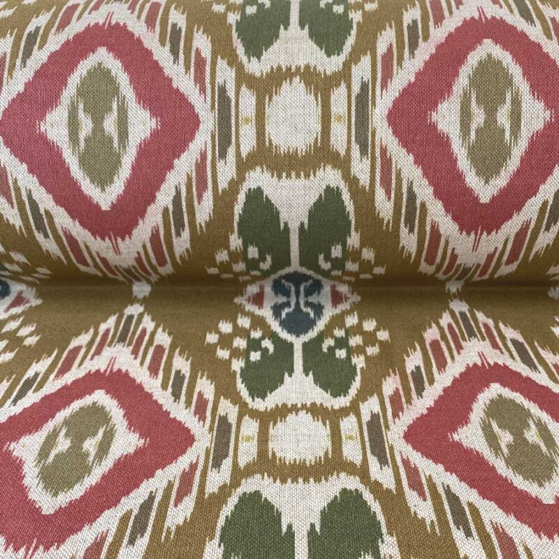 Sula-Ikat-Print Gold-Red