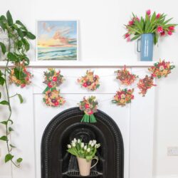 Recycled Paper Garland - Bouquet