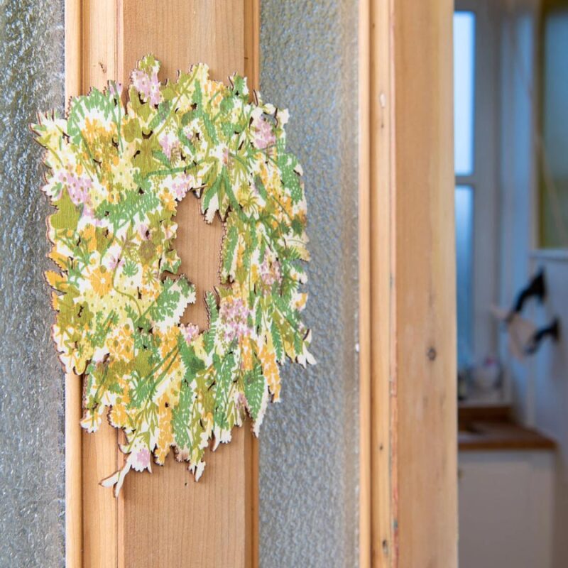 Wooden Decoration - Spring Wreath